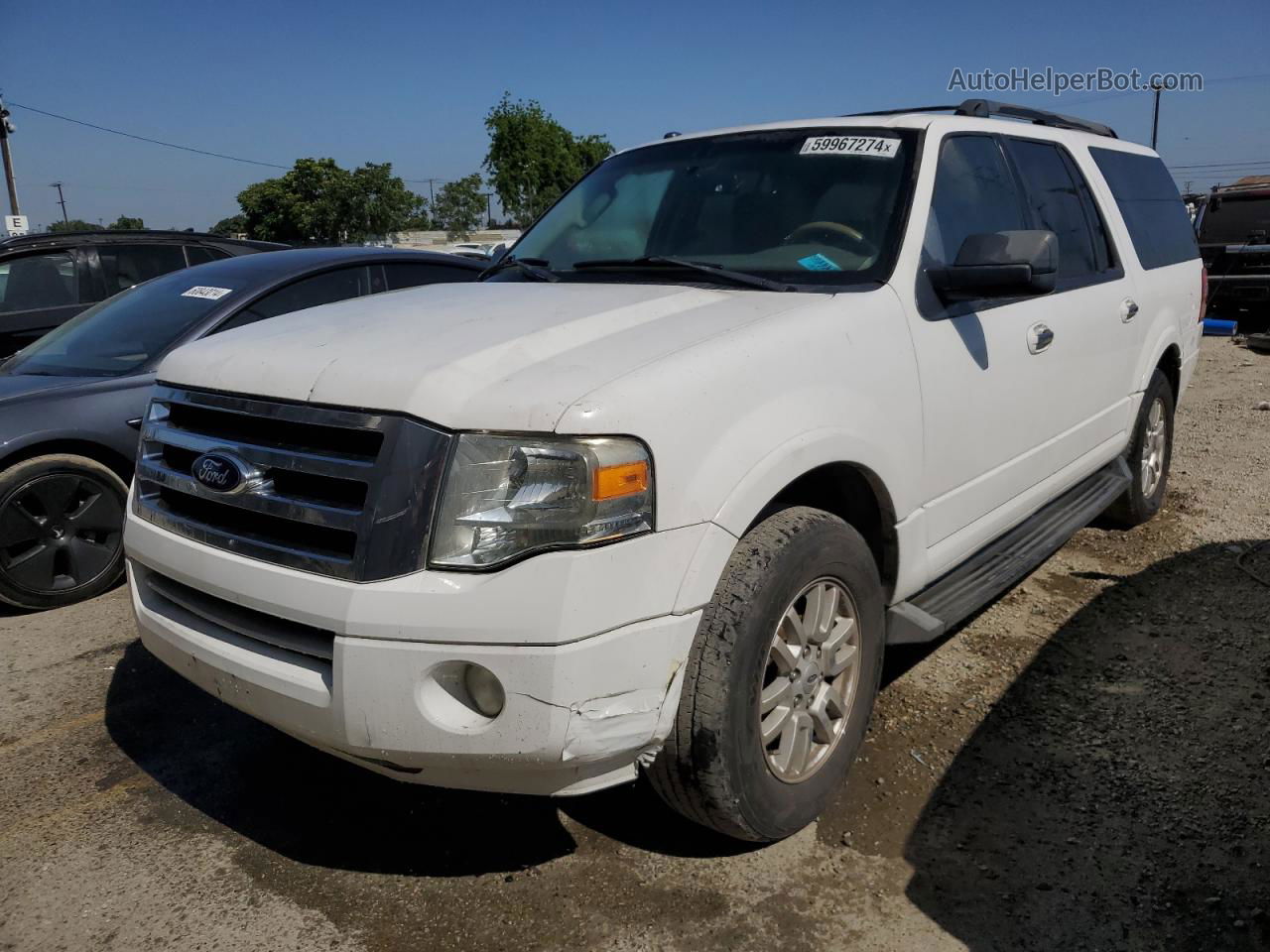 2012 Ford Expedition El Xlt White vin: 1FMJK1H51CEF33675