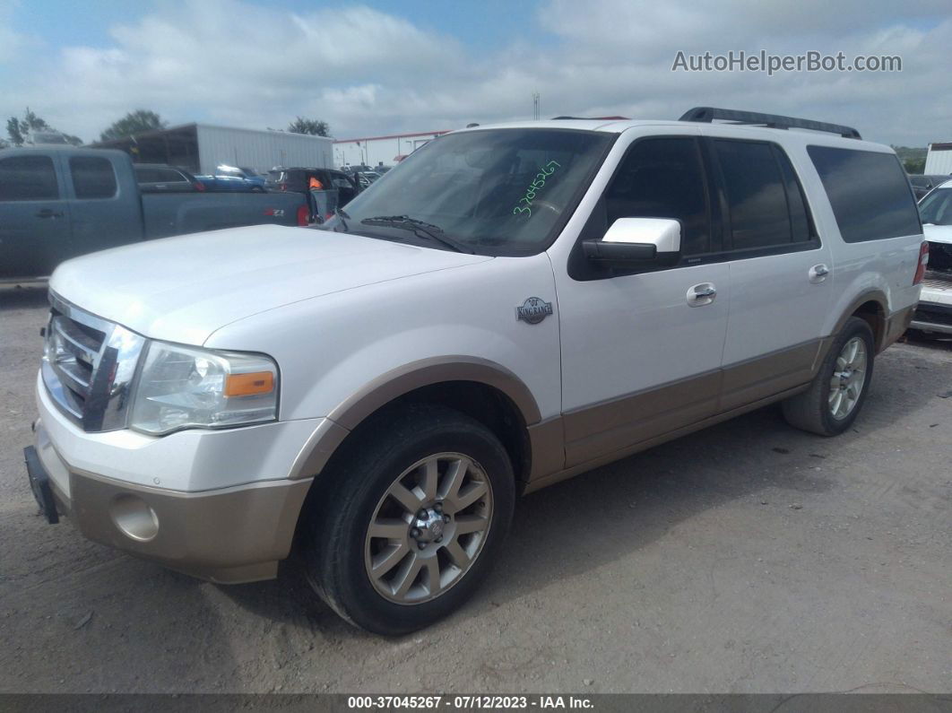 2012 Ford Expedition El King Ranch/xlt White vin: 1FMJK1H52CEF02807