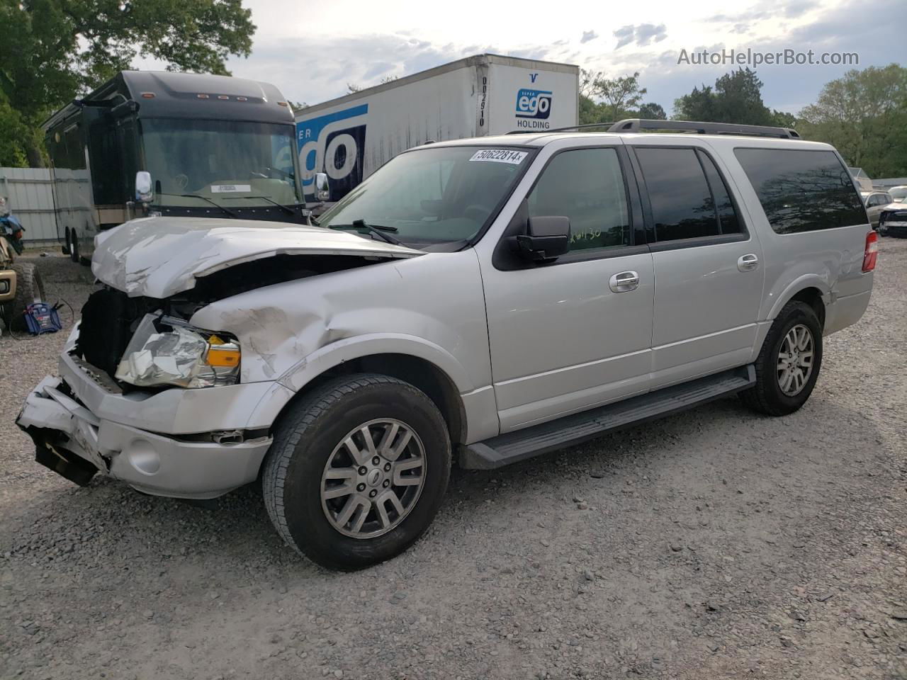 2012 Ford Expedition El Xlt Silver vin: 1FMJK1H56CEF11610