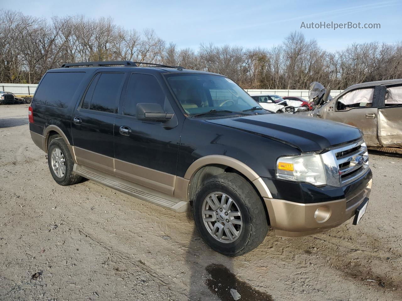 2012 Ford Expedition El Xlt Черный vin: 1FMJK1H58CEF33351