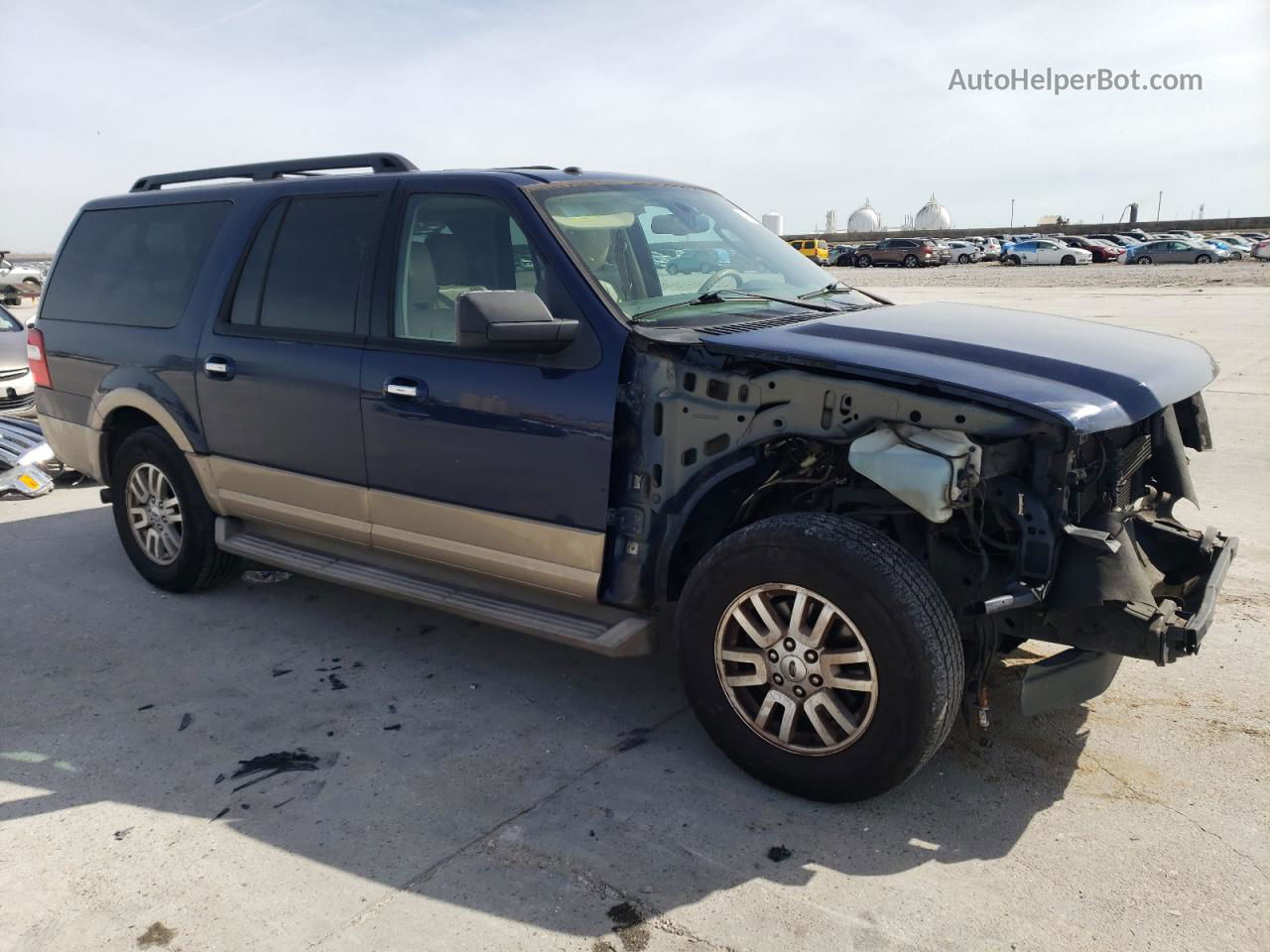 2012 Ford Expedition El Xlt Blue vin: 1FMJK1H5XCEF20097