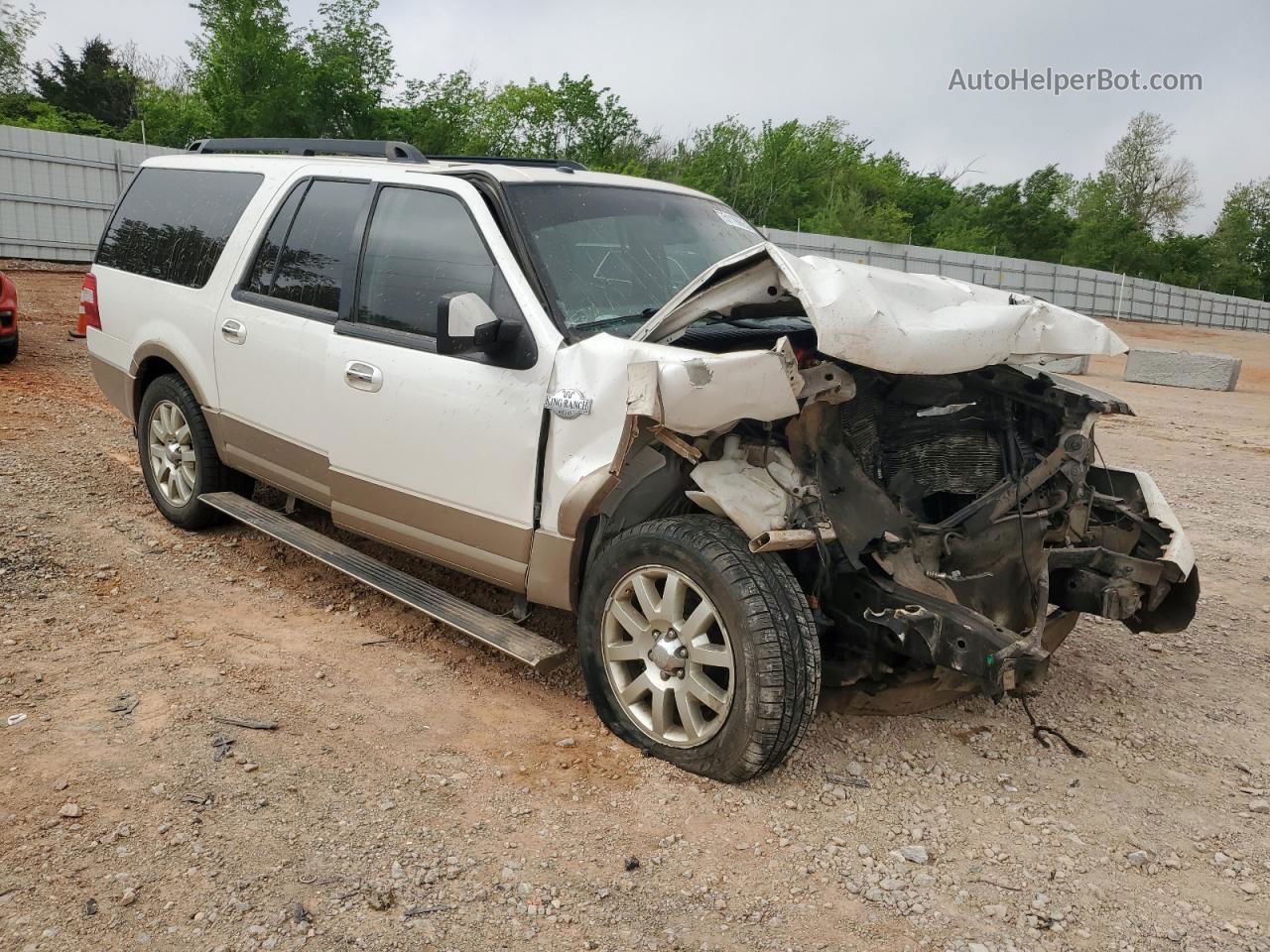 2012 Ford Expedition El Xlt White vin: 1FMJK1H5XCEF64584