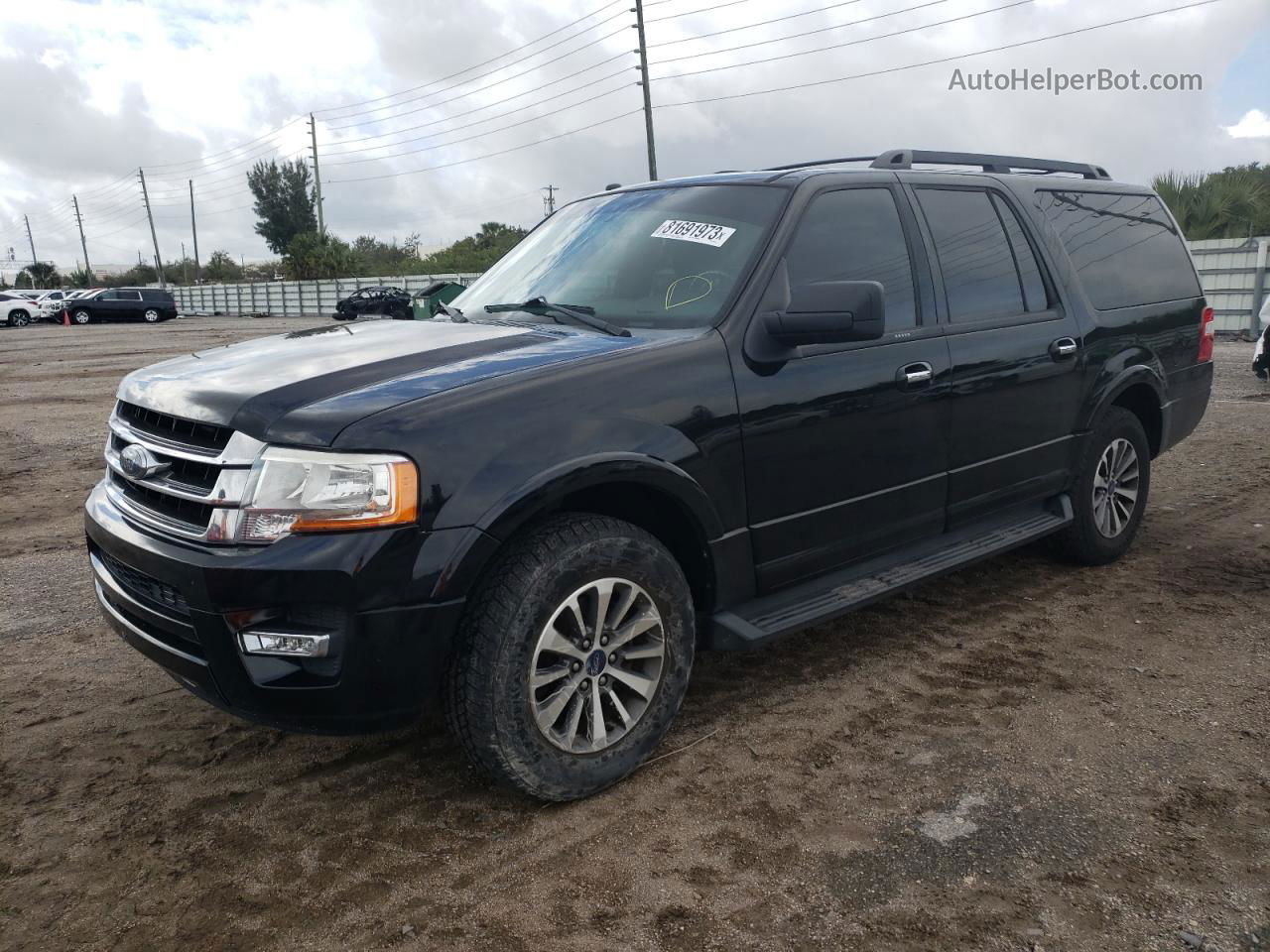 2017 Ford Expedition El Xlt Black vin: 1FMJK1HT0HEA51138