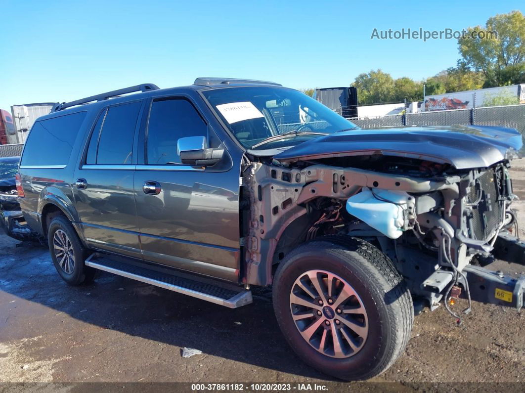 2017 Ford Expedition El Xlt Gray vin: 1FMJK1HT2HEA52677