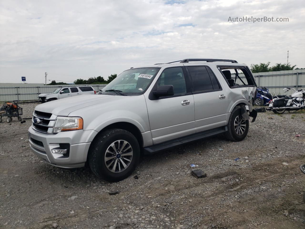 2017 Ford Expedition El Xlt Серебряный vin: 1FMJK1HT3HEA52512