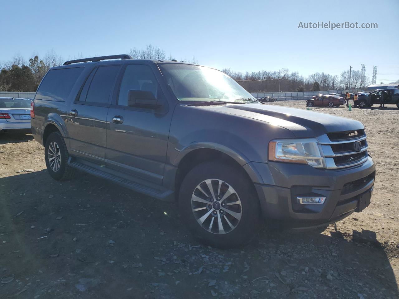 2017 Ford Expedition El Xlt Silver vin: 1FMJK1HT4HEA17090