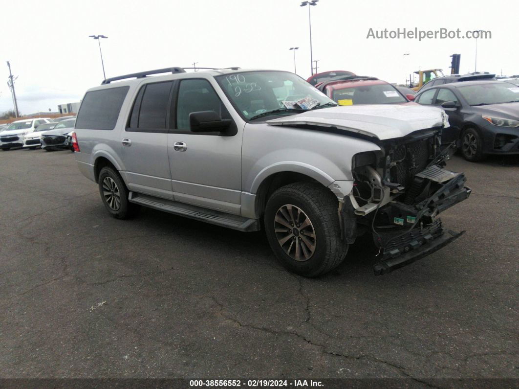 2017 Ford Expedition El Xlt Silver vin: 1FMJK1HT4HEA17834