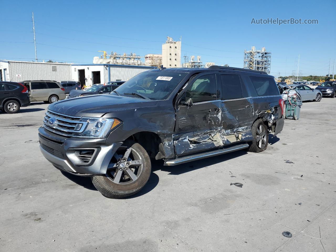 2018 Ford Expedition Max Xlt Gray vin: 1FMJK1HT5JEA06041