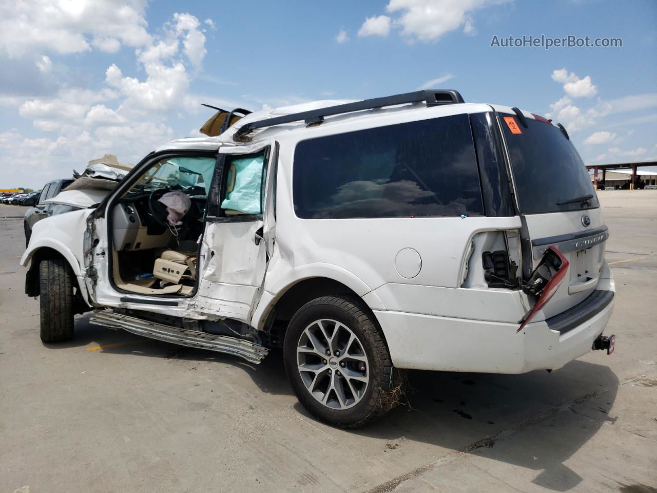 2016 Ford Expedition El Xlt White vin: 1FMJK1HT6GEF14835