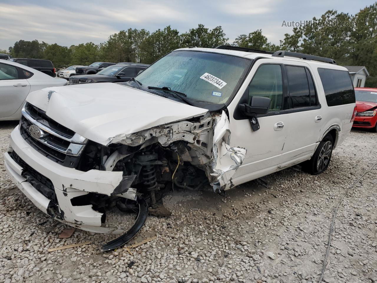 2017 Ford Expedition El Xlt White vin: 1FMJK1HT6HEA34988