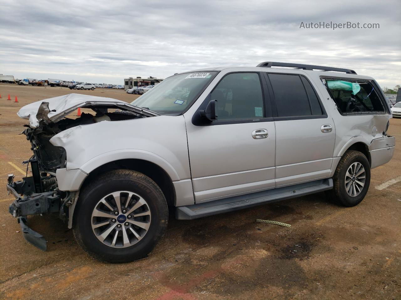 2017 Ford Expedition El Xlt Silver vin: 1FMJK1HT7HEA01806