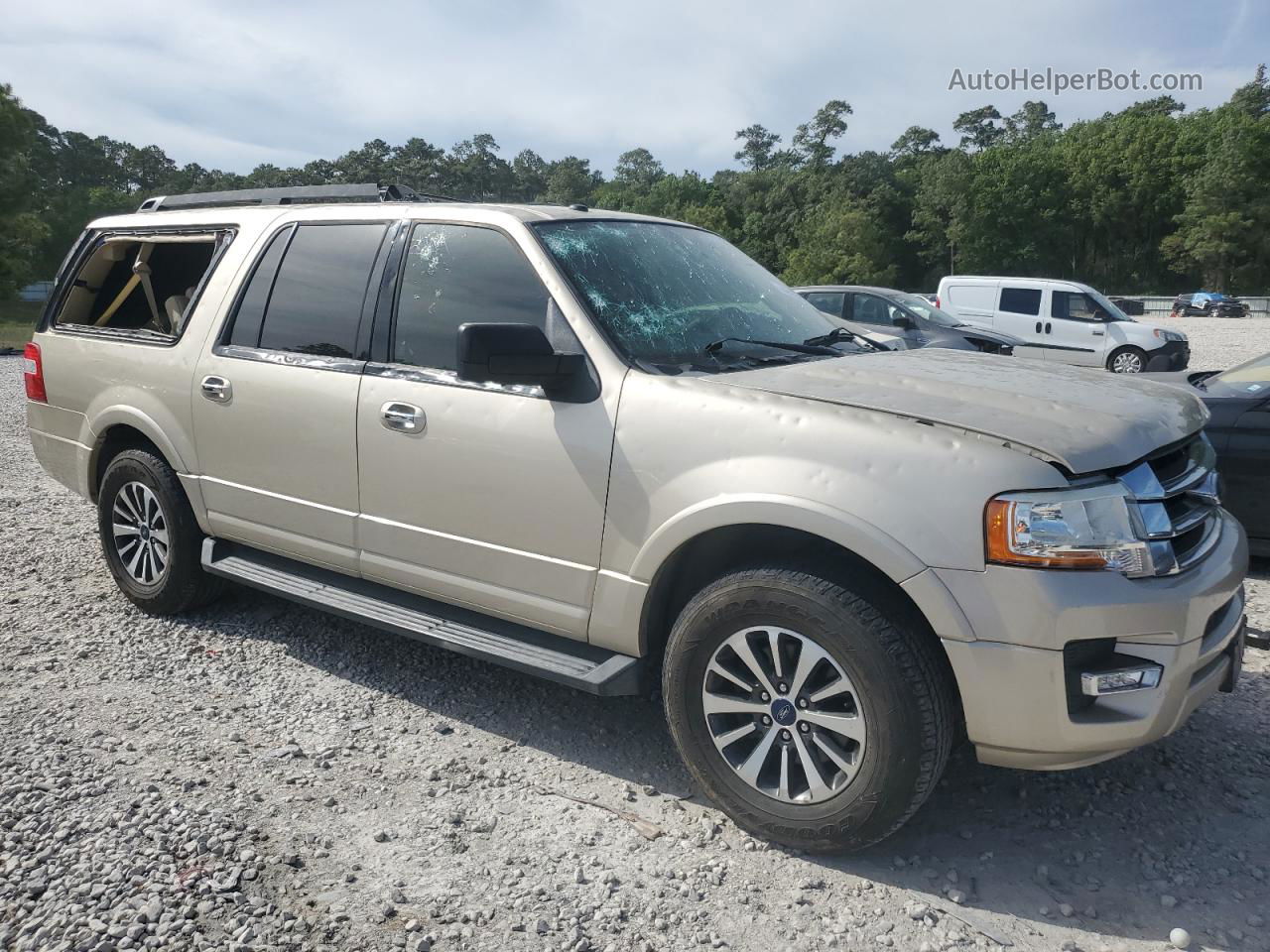 2017 Ford Expedition El Xlt Beige vin: 1FMJK1HT8HEA75719