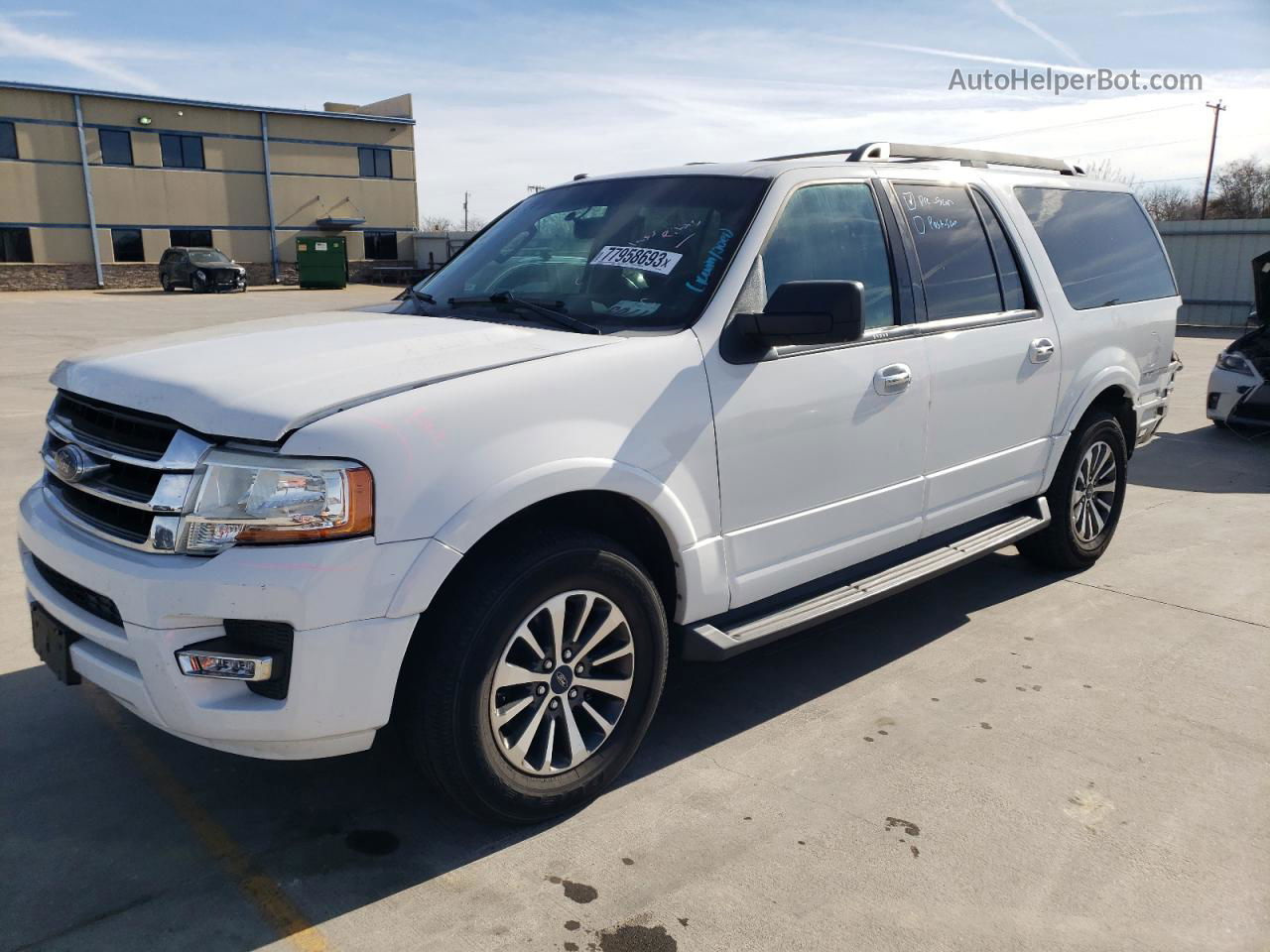 2016 Ford Expedition El Xlt White vin: 1FMJK1HTXGEF06334