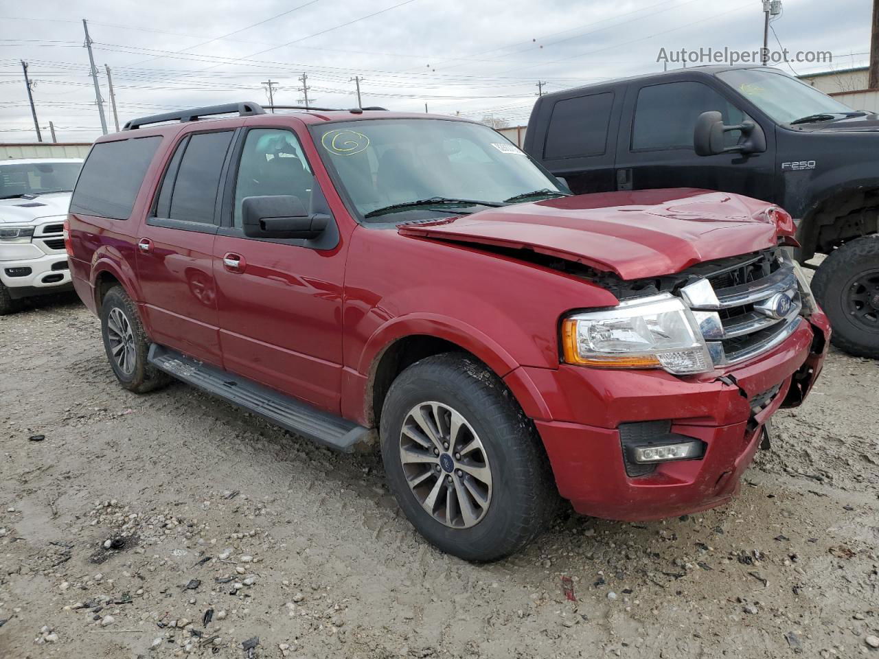 2016 Ford Expedition El Xlt Red vin: 1FMJK1HTXGEF15762