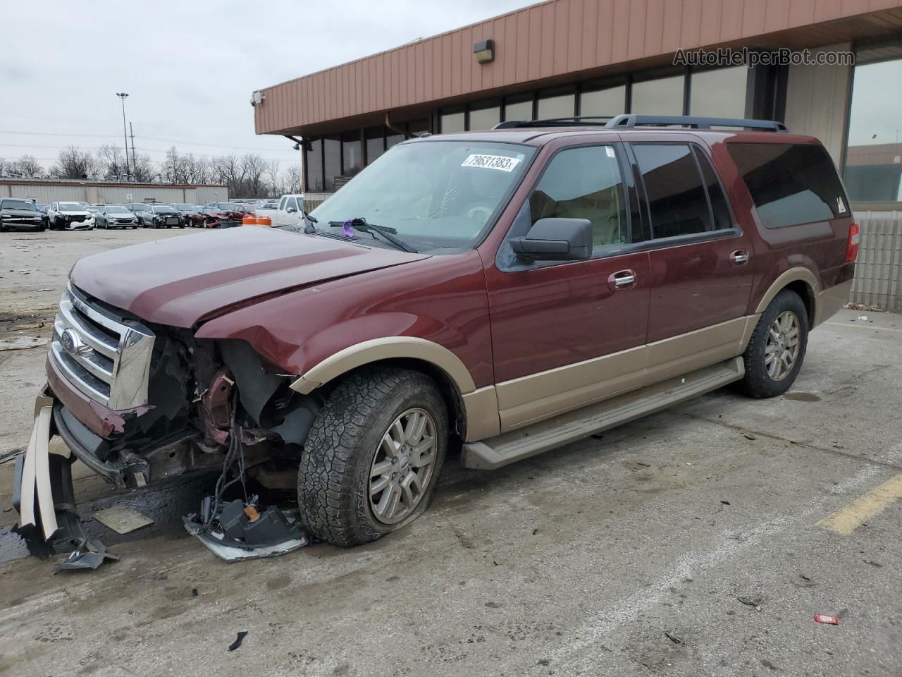 2012 Ford Expedition El Xlt Burgundy vin: 1FMJK1J50CEF06719