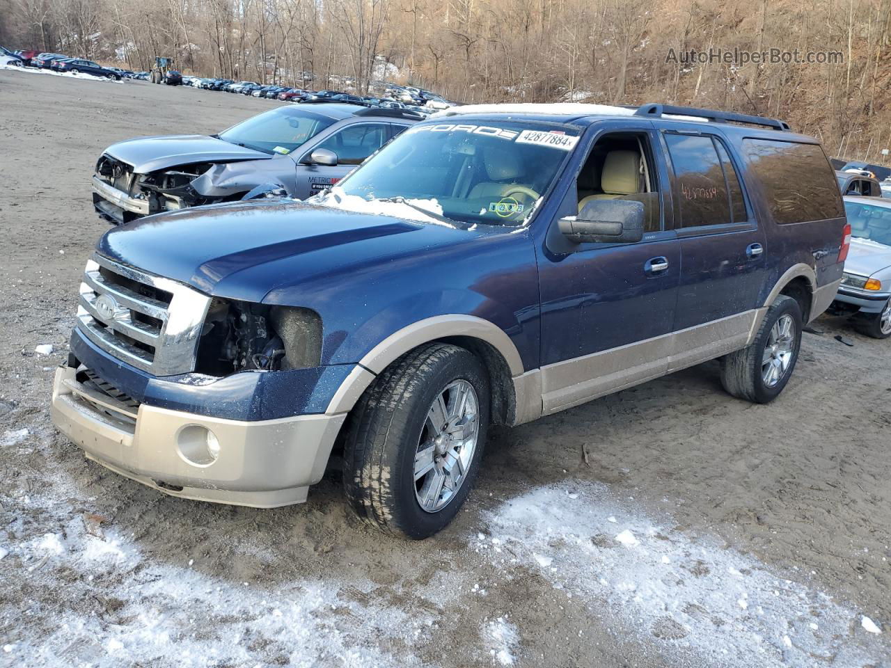 2012 Ford Expedition El Xlt Blue vin: 1FMJK1J50CEF08387