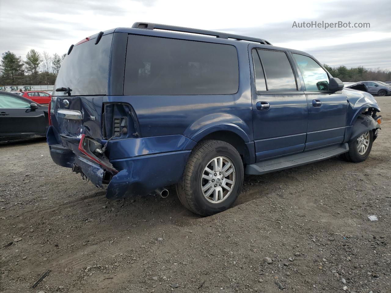 2012 Ford Expedition El Xlt Blue vin: 1FMJK1J52CEF45960