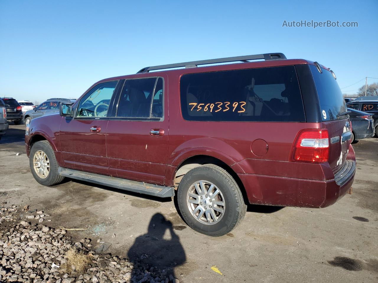 2012 Ford Expedition El Xlt Maroon vin: 1FMJK1J54CEF11020