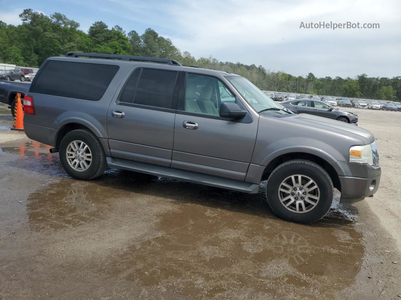 2012 Ford Expedition El Xlt Gray vin: 1FMJK1J54CEF23006