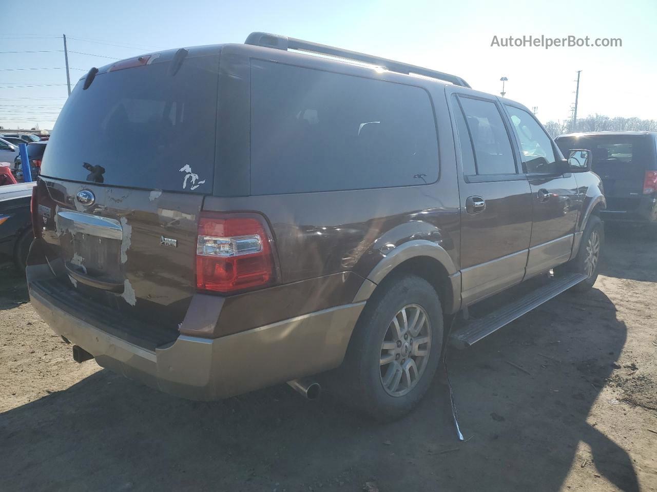 2012 Ford Expedition El Xlt Brown vin: 1FMJK1J54CEF63652