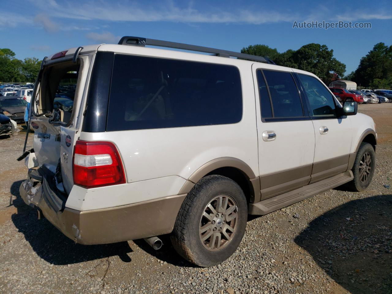 2012 Ford Expedition El Xlt White vin: 1FMJK1J57CEF16194