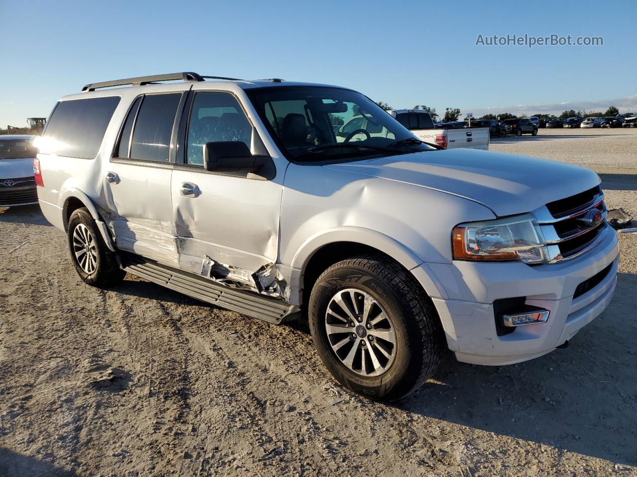 2016 Ford Expedition El Xlt White vin: 1FMJK1JT0GEF43564