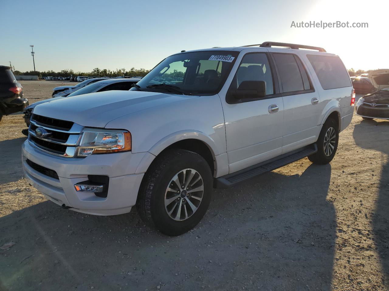 2016 Ford Expedition El Xlt White vin: 1FMJK1JT0GEF43564