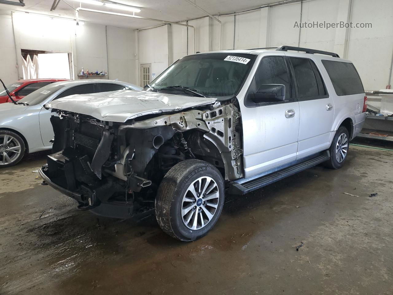 2017 Ford Expedition El Xlt Silver vin: 1FMJK1JT0HEA59489