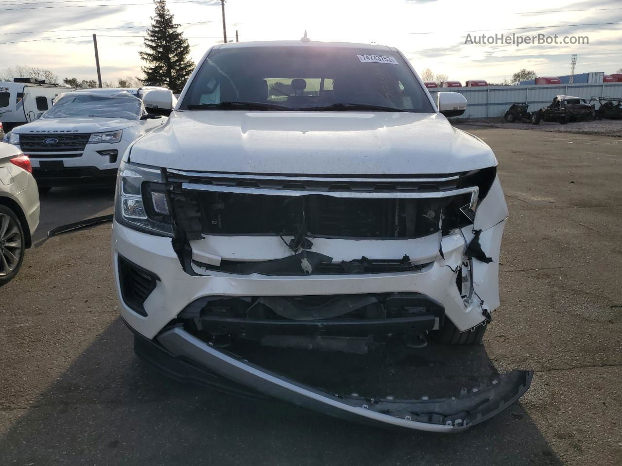 2018 Ford Expedition Max Xlt White vin: 1FMJK1JT1JEA44778