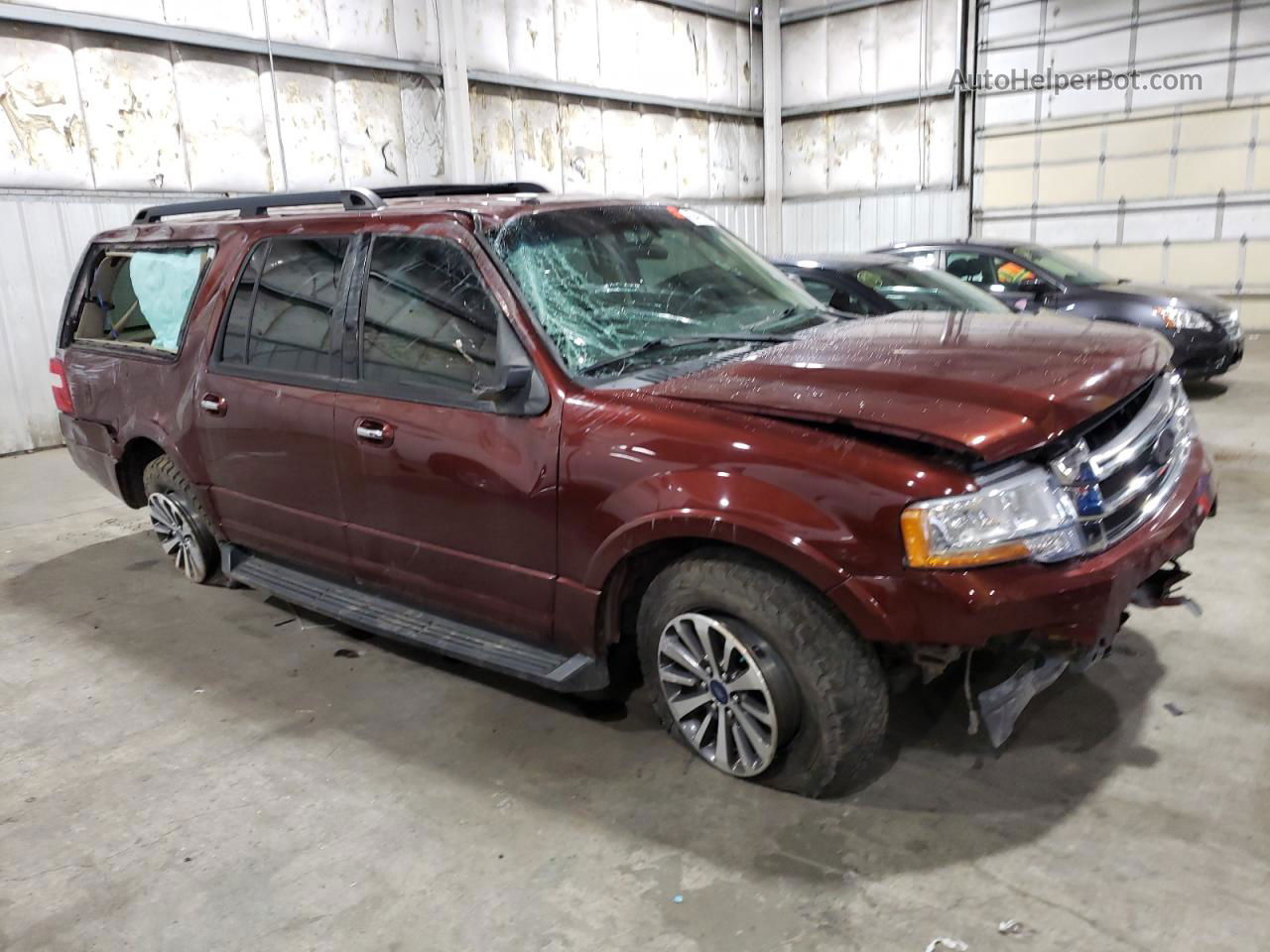 2017 Ford Expedition El Xlt Burgundy vin: 1FMJK1JT2HEA75600