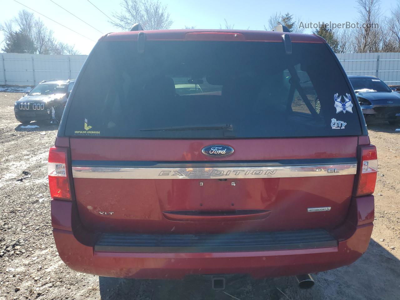 2016 Ford Expedition El Xlt Burgundy vin: 1FMJK1JT3GEF21266