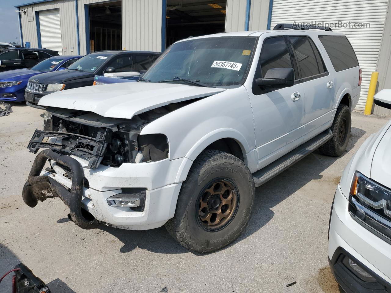 2016 Ford Expedition El Xlt White vin: 1FMJK1JT3GEF36706