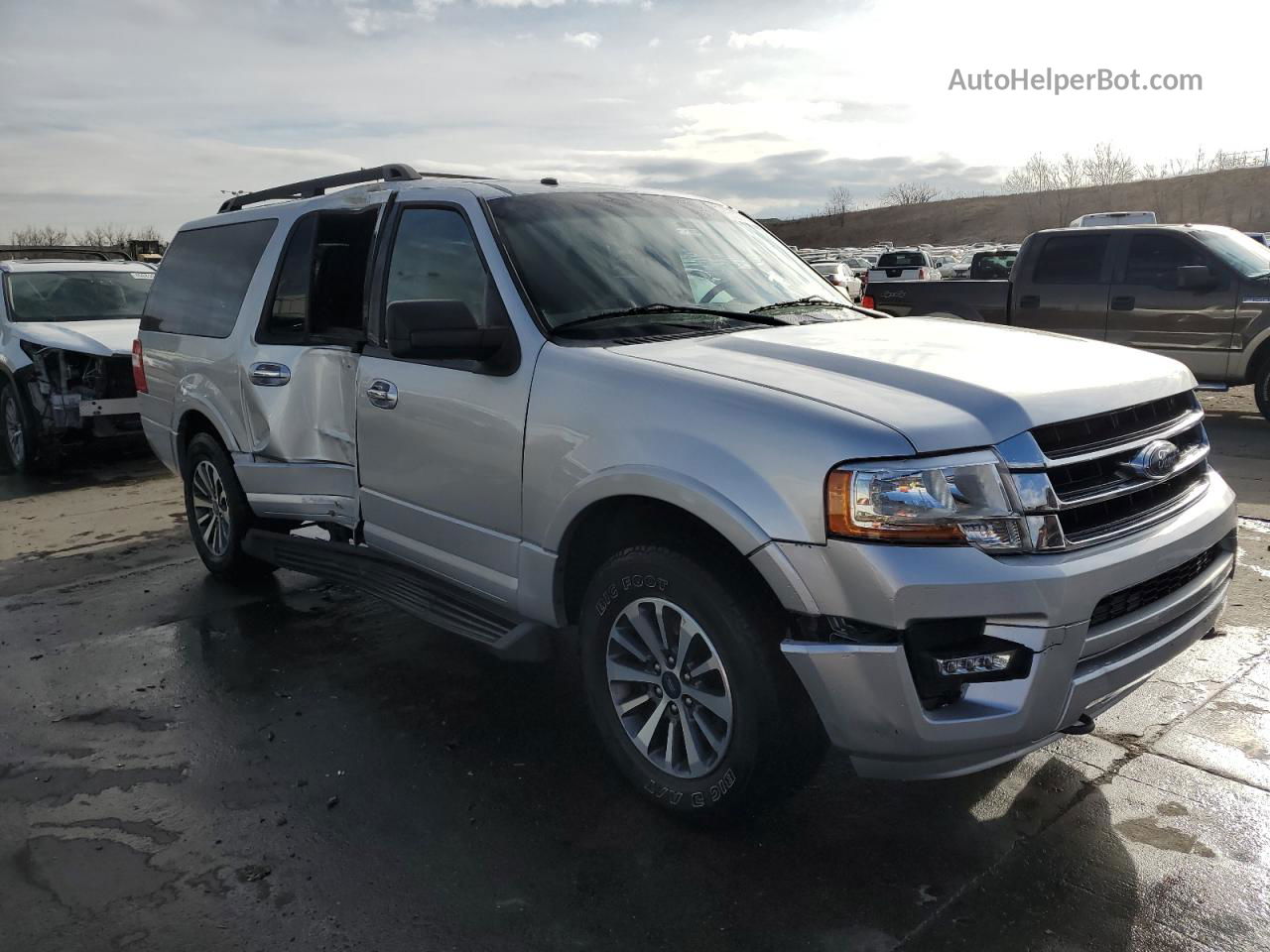 2016 Ford Expedition El Xlt Silver vin: 1FMJK1JT3GEF46474