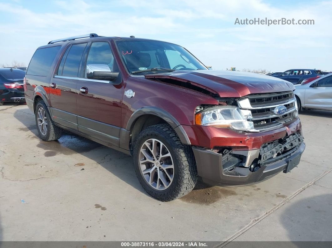 2017 Ford Expedition El King Ranch Burgundy vin: 1FMJK1JT3HEA33047