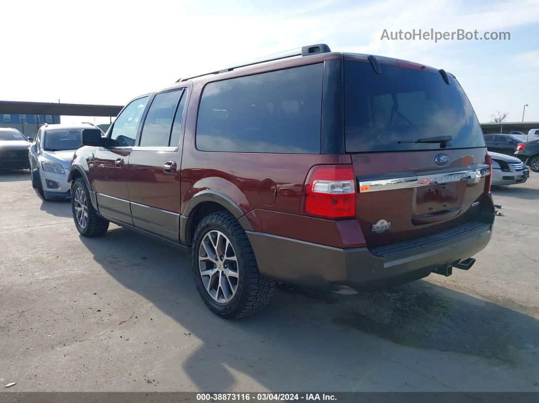 2017 Ford Expedition El King Ranch Burgundy vin: 1FMJK1JT3HEA33047