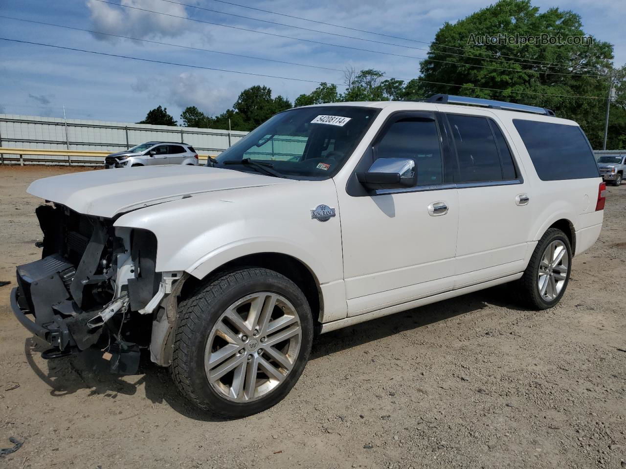 2017 Ford Expedition El Xlt White vin: 1FMJK1JT3HEA34649