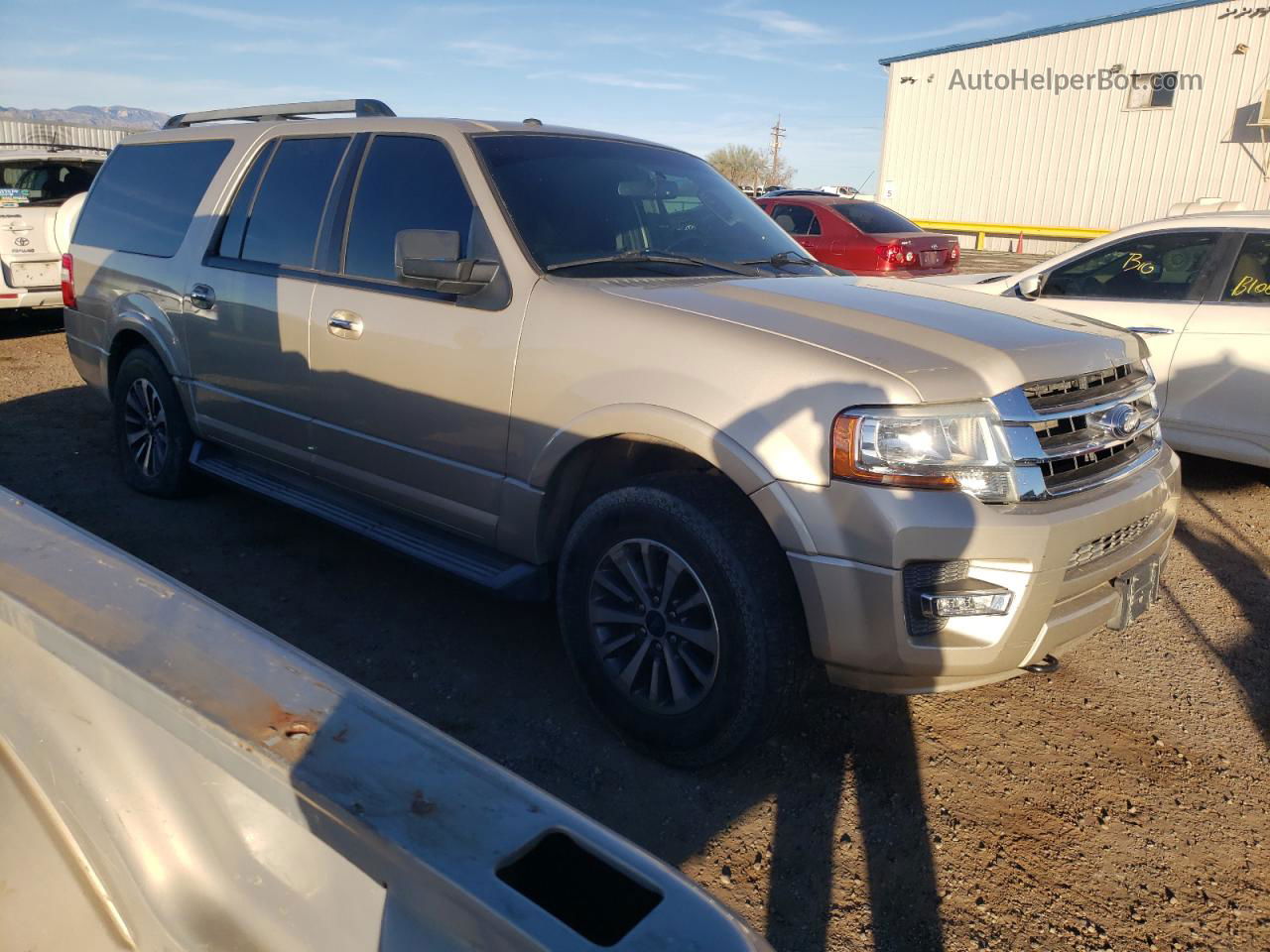 2017 Ford Expedition El Xlt Beige vin: 1FMJK1JT4HEA07055