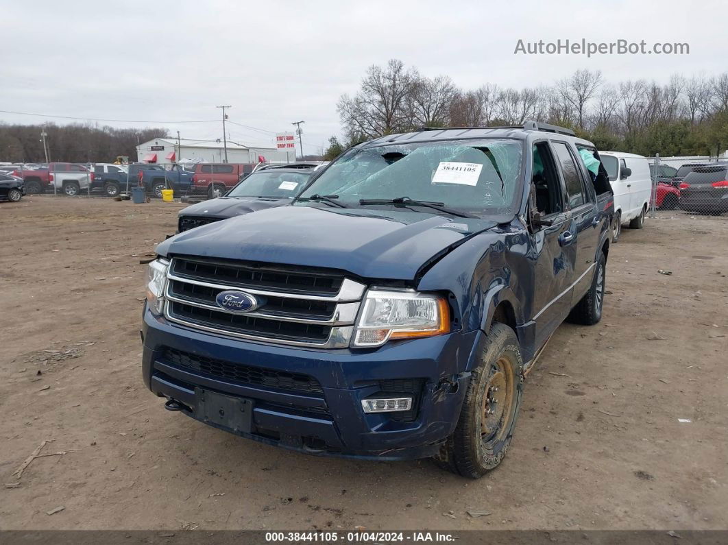 2017 Ford Expedition El Xlt Blue vin: 1FMJK1JT4HEA27791