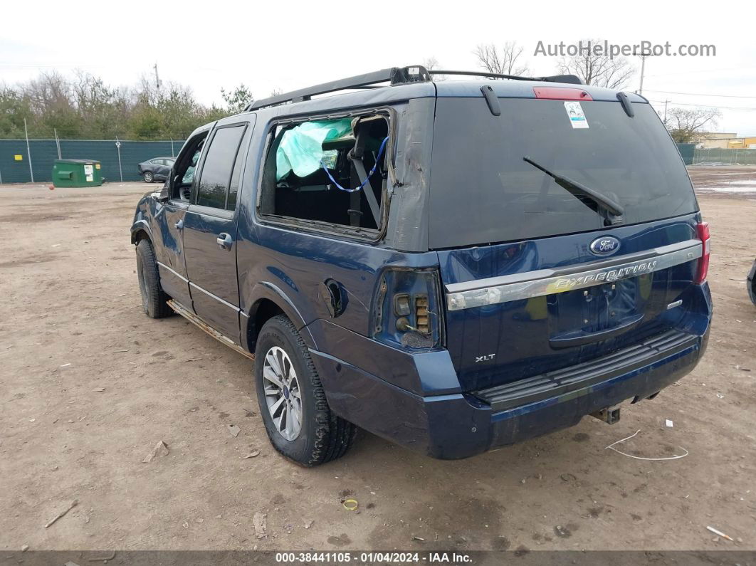 2017 Ford Expedition El Xlt Blue vin: 1FMJK1JT4HEA27791