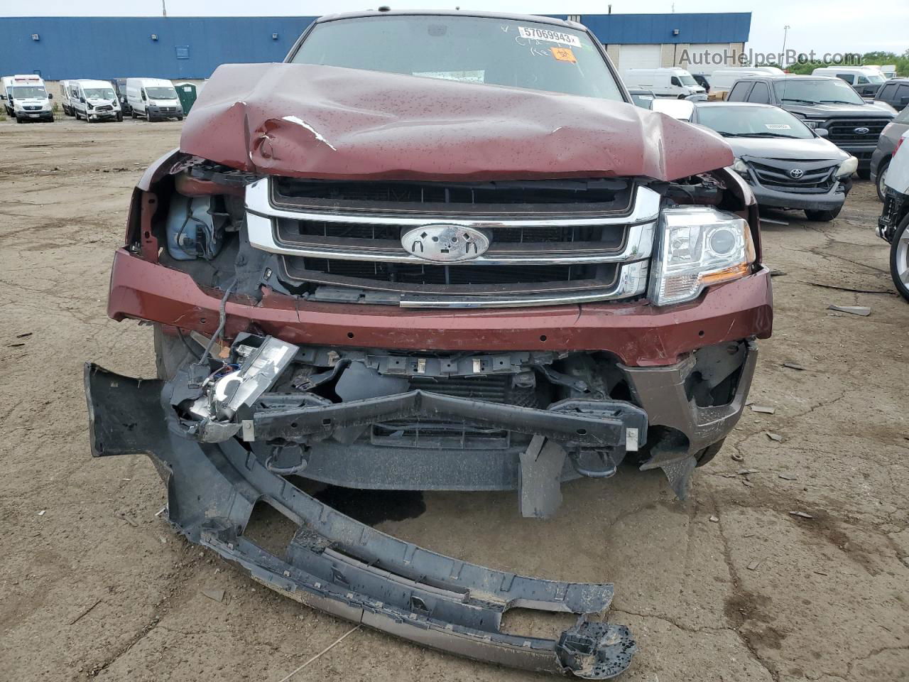 2017 Ford Expedition El Xlt Burgundy vin: 1FMJK1JT4HEA34448