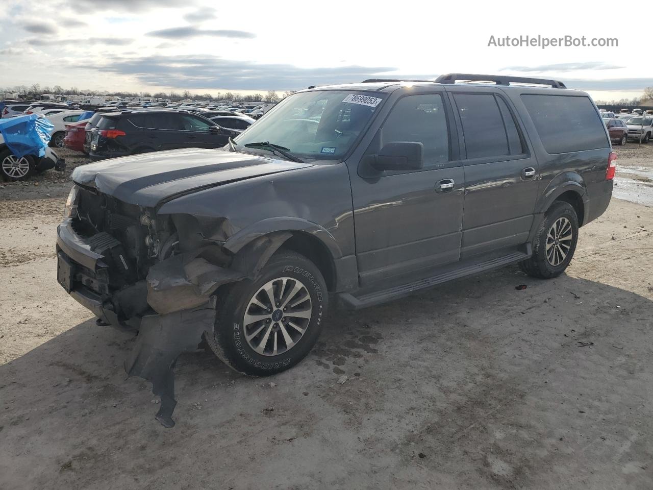 2016 Ford Expedition El Xlt Gray vin: 1FMJK1JT5GEF06994