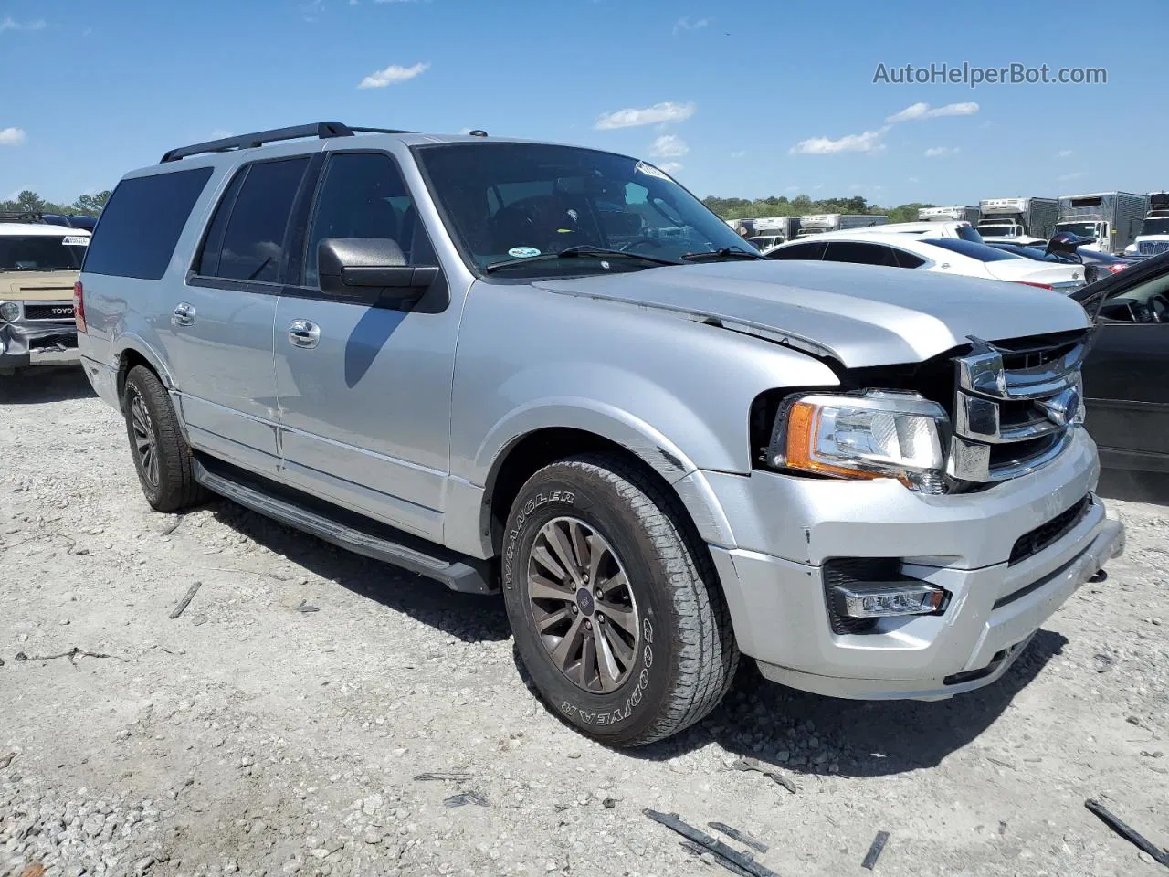 2017 Ford Expedition El Xlt Silver vin: 1FMJK1JT5HEA31686