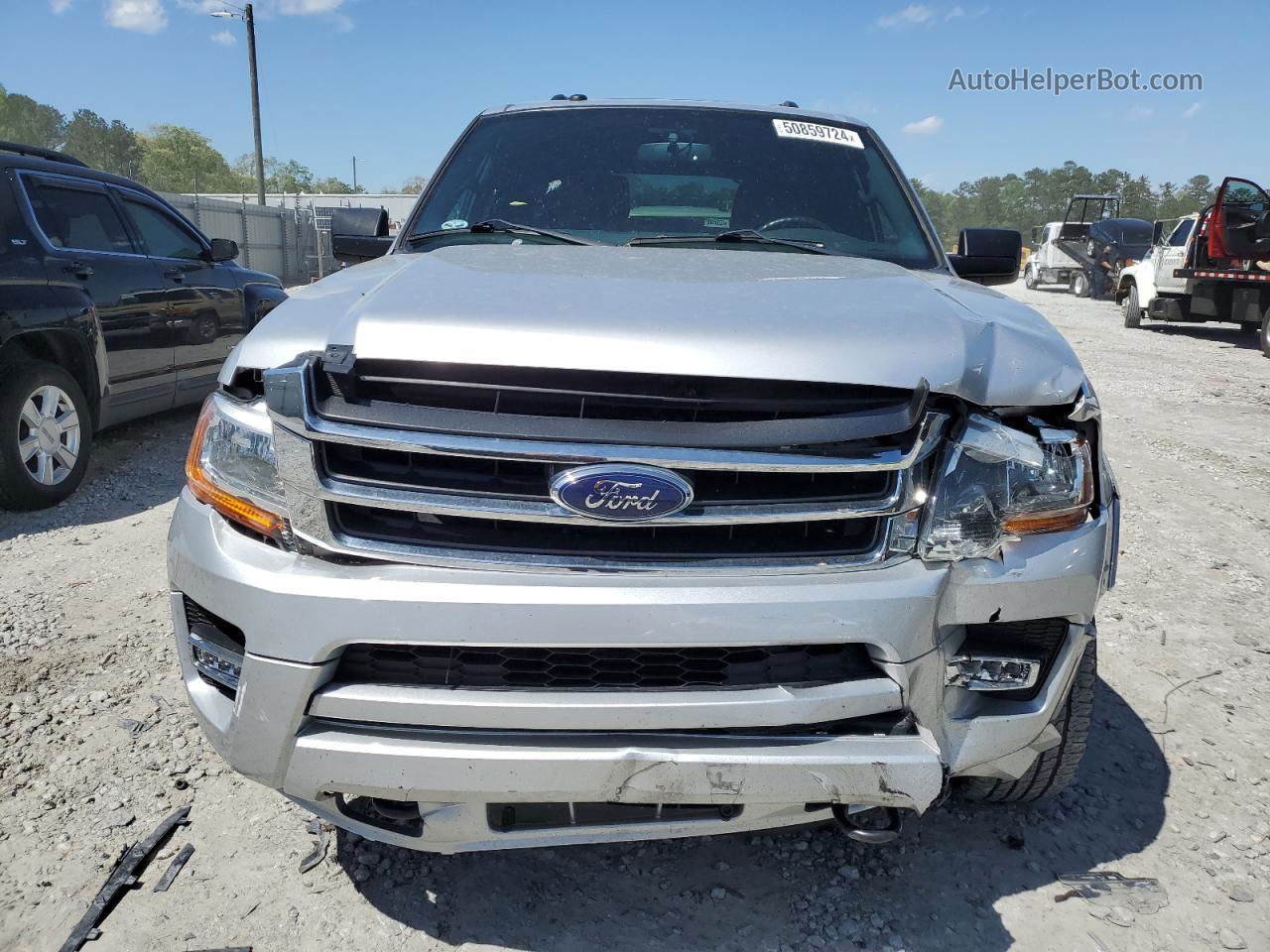 2017 Ford Expedition El Xlt Silver vin: 1FMJK1JT5HEA31686