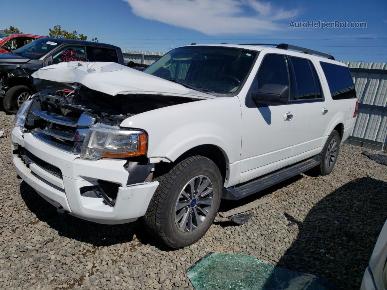 2017 Ford Expedition El Xlt White vin: 1FMJK1JT5HEA51730