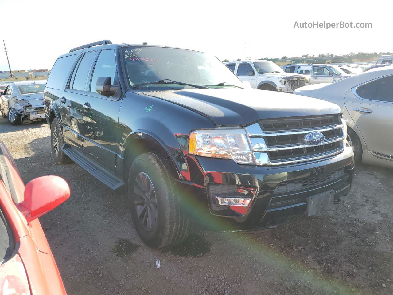 2016 Ford Expedition El Xlt Black vin: 1FMJK1JT7GEF38040