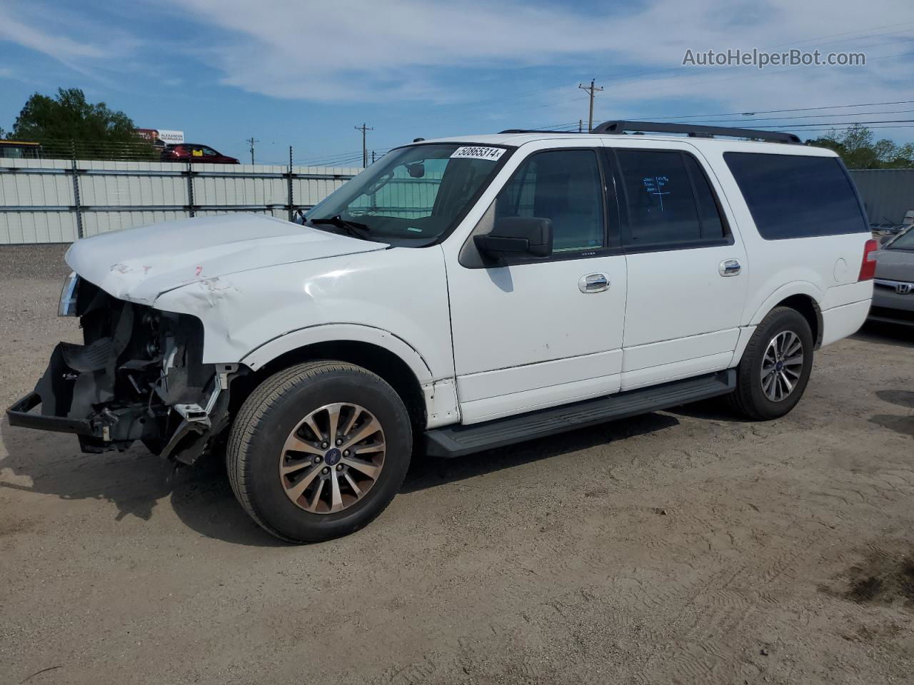 2017 Ford Expedition El Xlt White vin: 1FMJK1JT8HEA33514