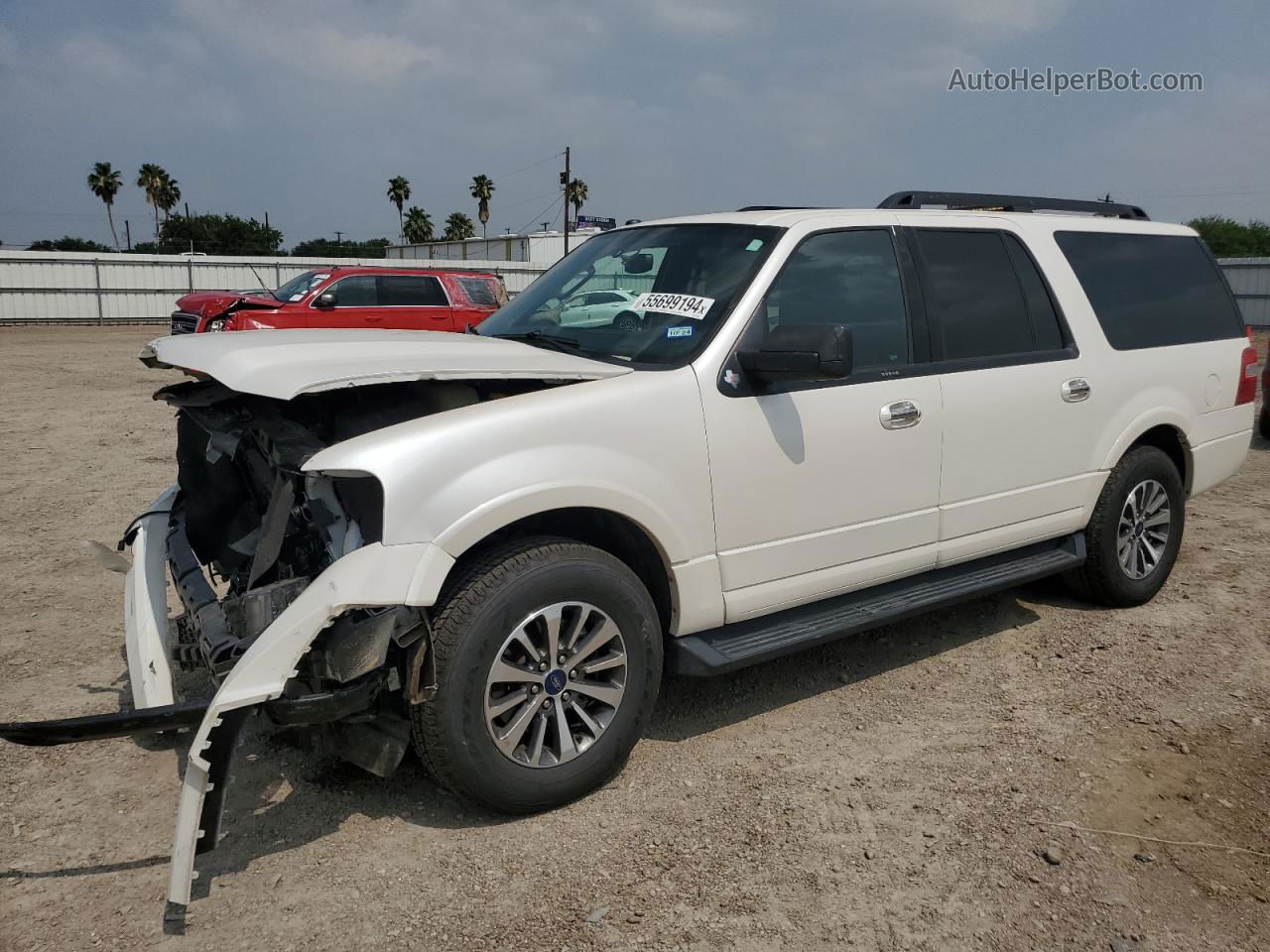 2017 Ford Expedition El Xlt White vin: 1FMJK1JT8HEA65122