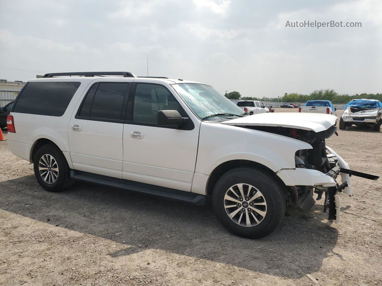 2017 Ford Expedition El Xlt White vin: 1FMJK1JT8HEA65122