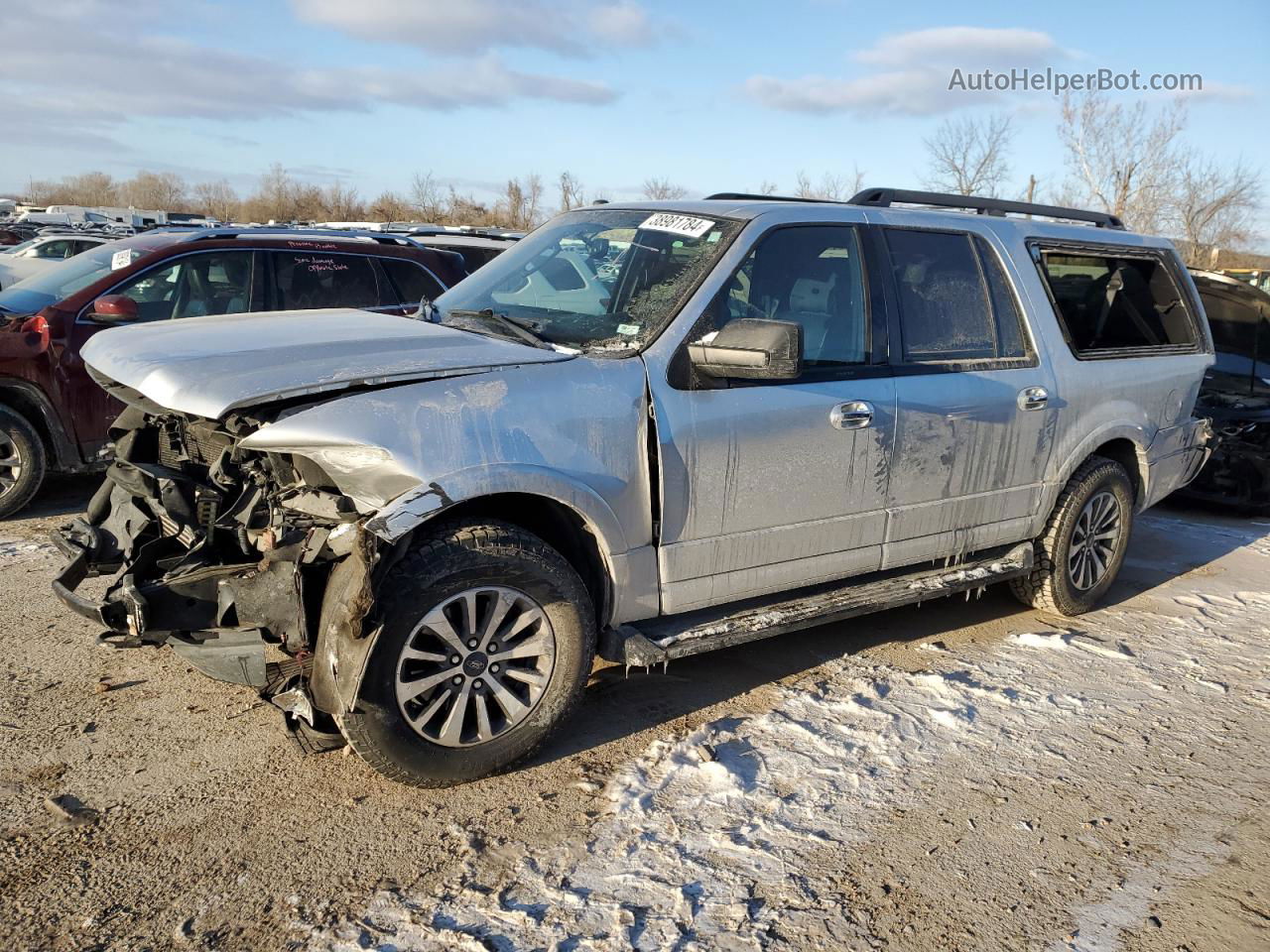 2017 Ford Expedition El Xlt Silver vin: 1FMJK1JT8HEA69042