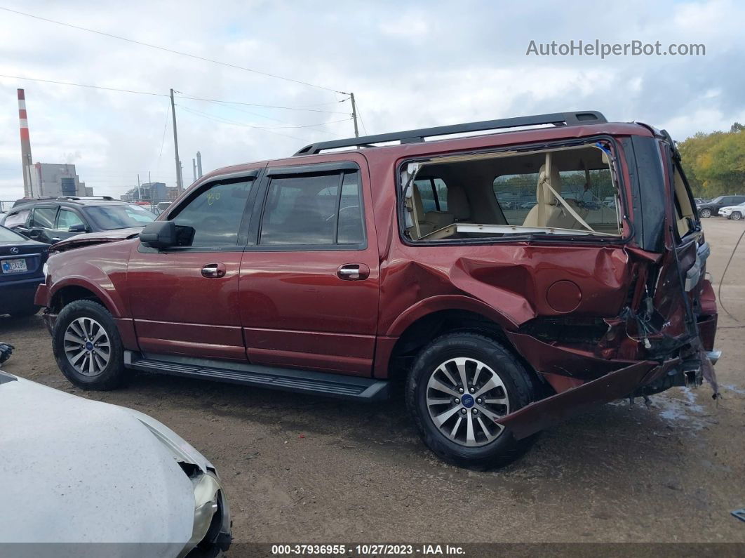 2017 Ford Expedition El Xlt Burgundy vin: 1FMJK1JT9HEA03048